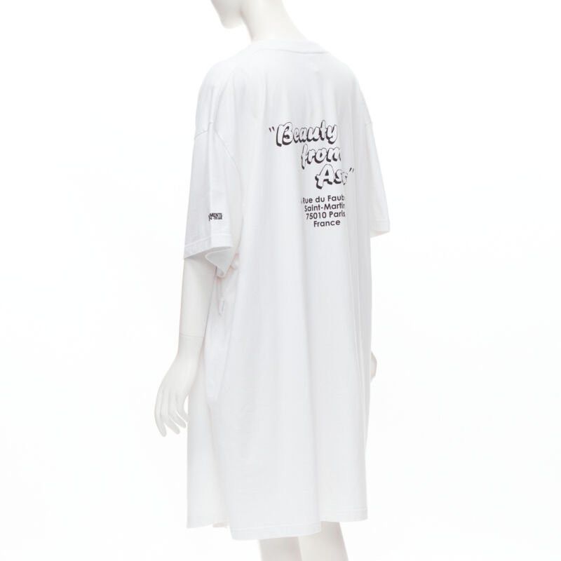 Vetements new VETEMENTS 2018 Demna white We Love Our Hometown split front sweater XS Size XS / US 0-2 / IT 36-38 - 5 Thumbnail