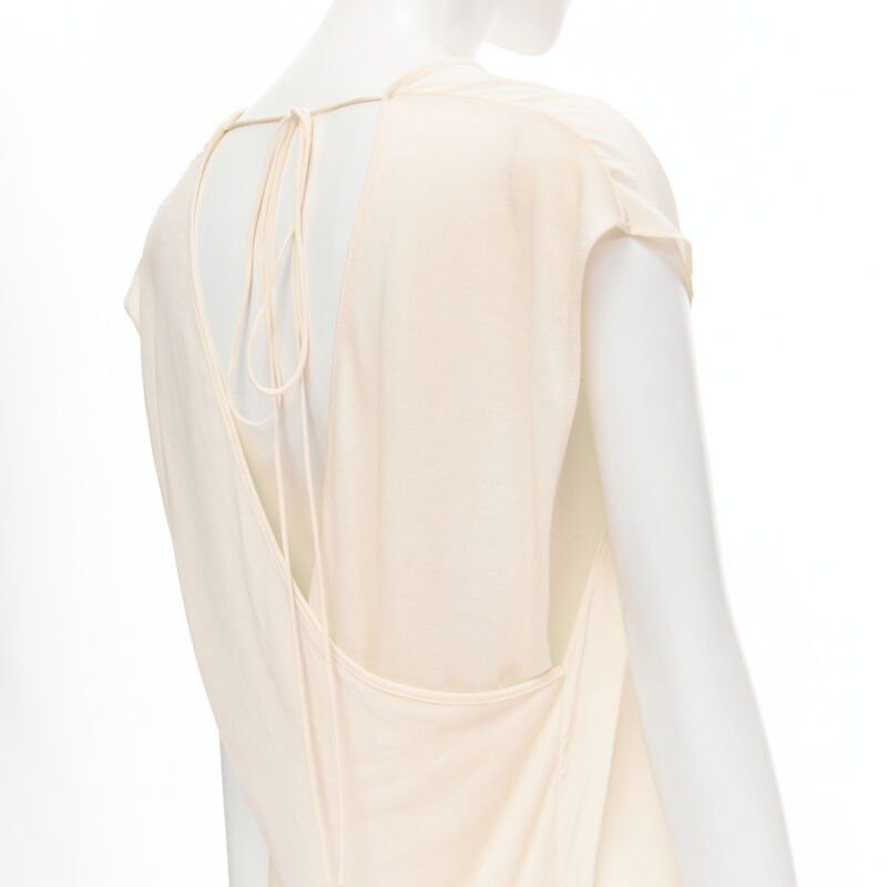The Row THE ROW ivory cream mixed silk modal knit wrap tie back tunic vest XS Size XS / US 0-2 / IT 36-38 - 2 Thumbnail