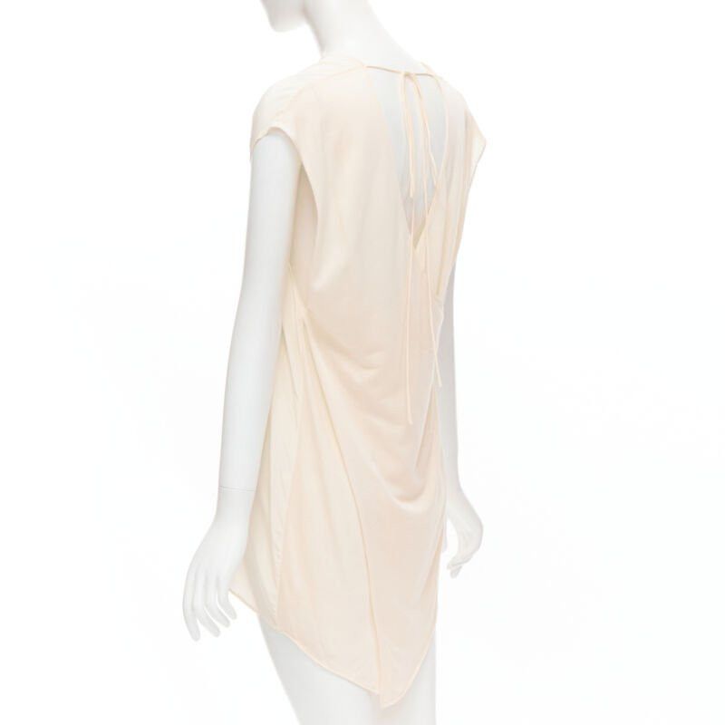 The Row THE ROW ivory cream mixed silk modal knit wrap tie back tunic vest XS Size XS / US 0-2 / IT 36-38 - 6 Thumbnail