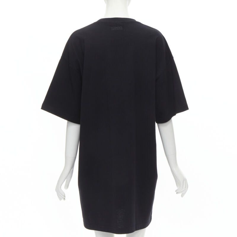 Vetements VETEMENTS Friends logo embroidered Limited Edition black cotton long tshirt XS Size XS / US 0-2 / IT 36-38 - 5 Thumbnail