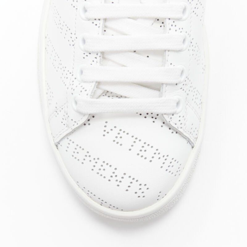 Vetements new VETEMENTS 2018 Demna logo perforated leather Stan Smith low sneaker EU38 Size US 8 / IT 38 - 7 Thumbnail