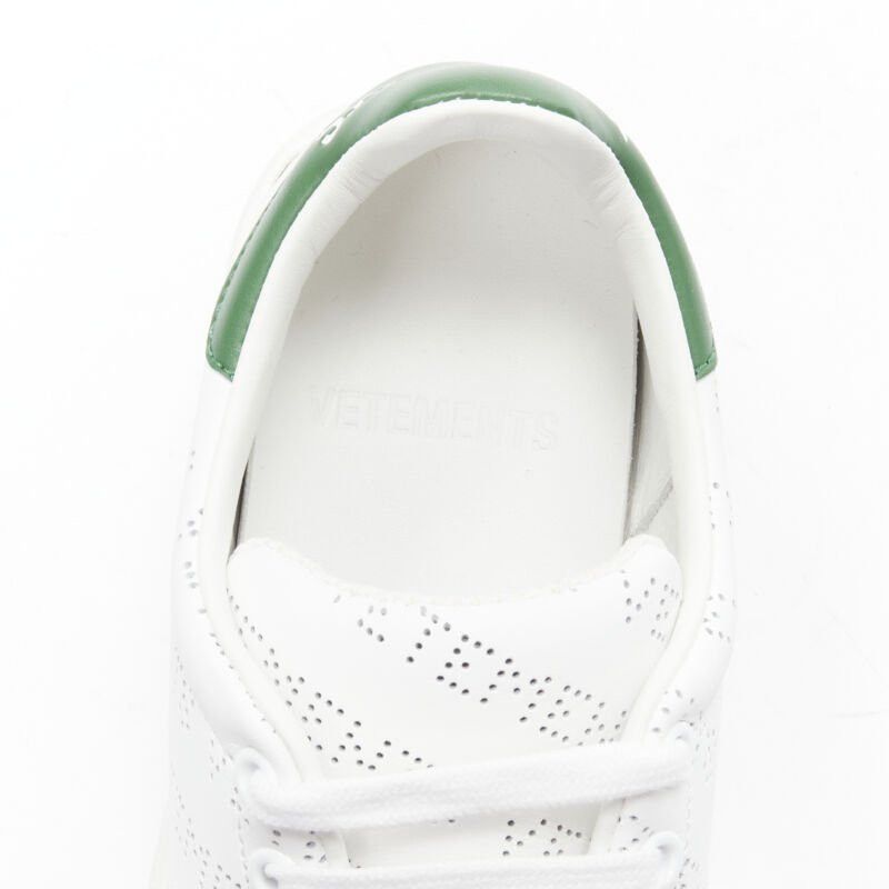 Vetements new VETEMENTS 2018 Demna logo perforated leather Stan Smith low sneaker EU38 Size US 8 / IT 38 - 9 Thumbnail