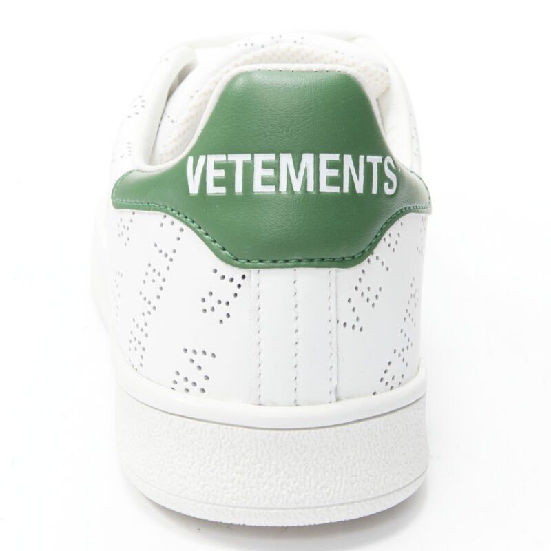 Vetements new VETEMENTS 2018 Demna logo perforated leather Stan Smith low sneaker EU38 Size US 8 / IT 38 - 6 Thumbnail