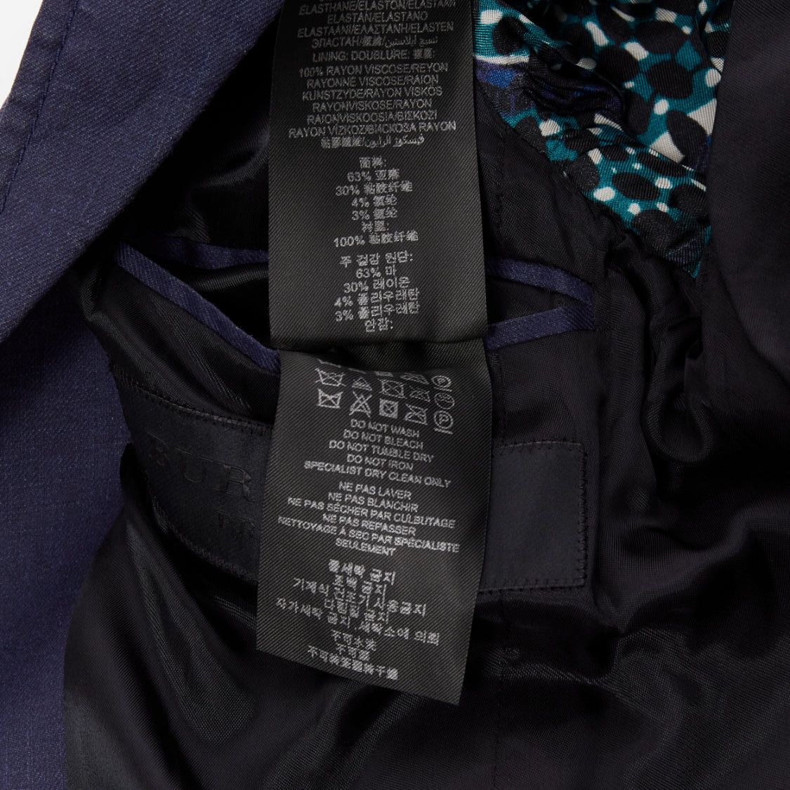 Burberry BURBERRY PRORSUM navy coated linen single breasted blazer jacket IT44 XS Size 46R - 10 Thumbnail