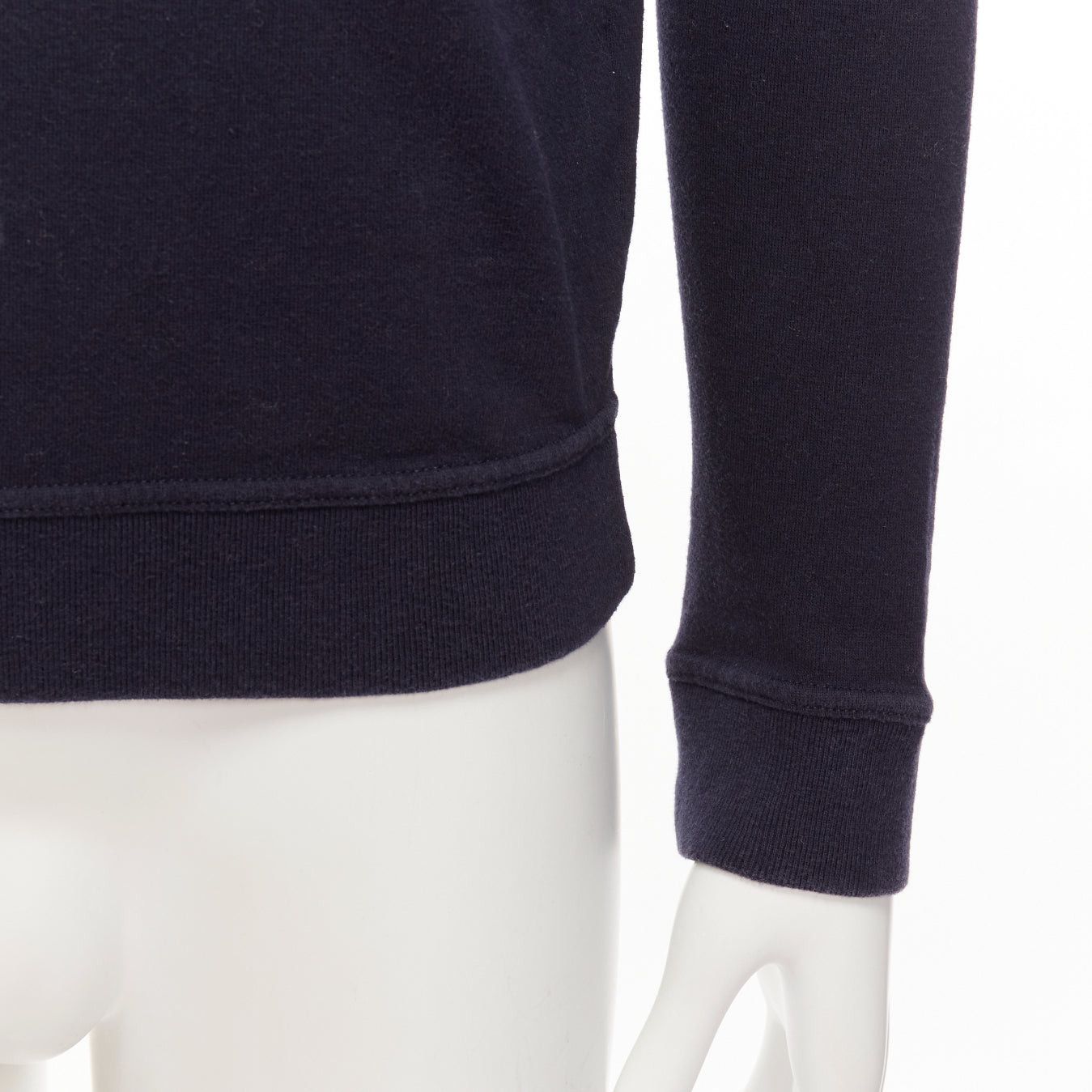 A.P.C. A.P.C. navy blue white anchor embroidery crew neck cotton sweatshirt US0 XS Size US XS / EU 42 / 0 - 7 Thumbnail