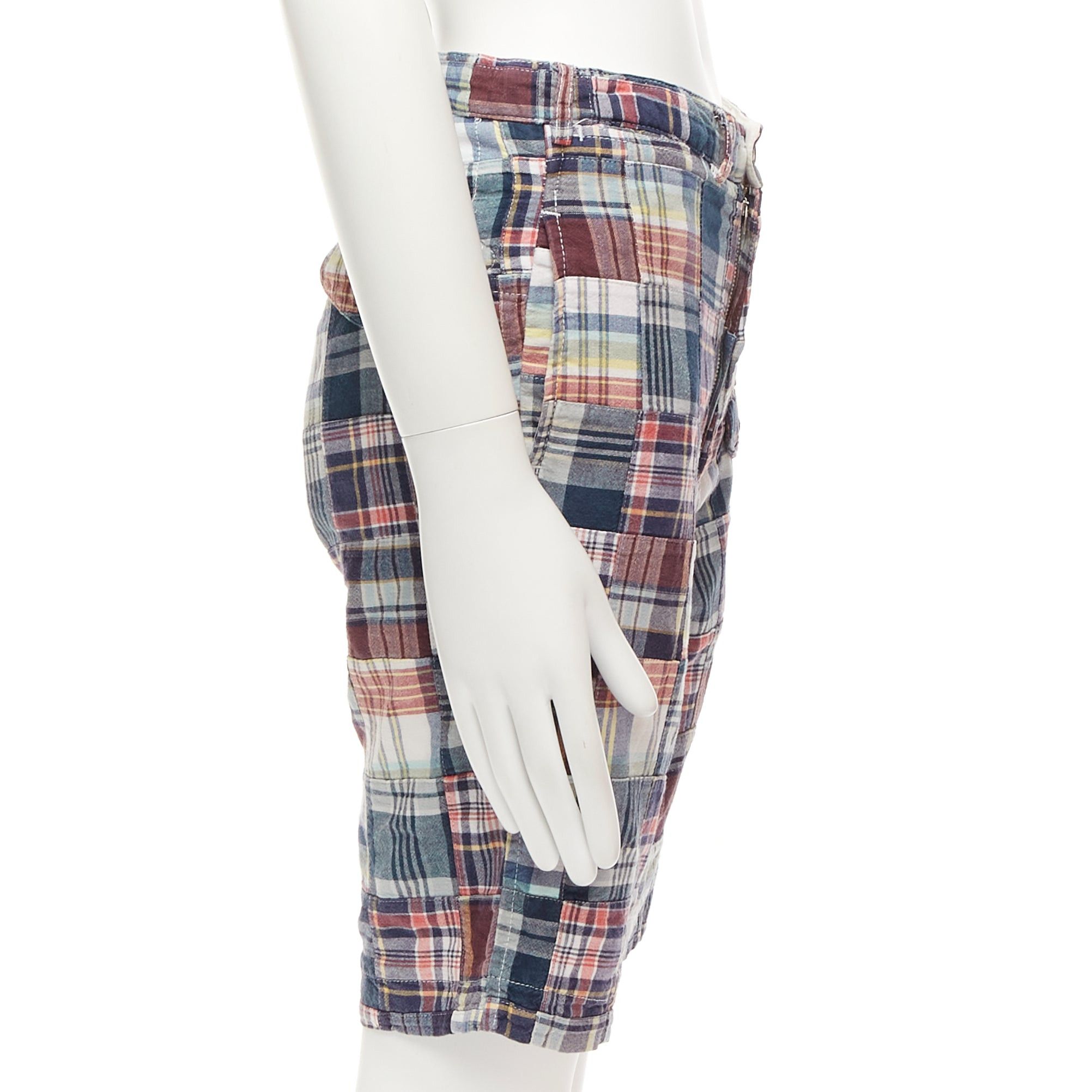 Engineered Garments ENGINEERED GARMENTS multicolor cotton checkered patchwork shorts 28" Size US 28 / EU 44 - 4 Thumbnail