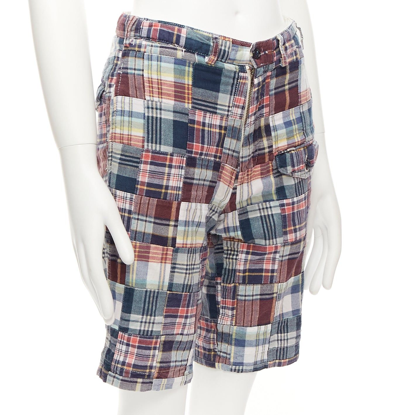 Engineered Garments ENGINEERED GARMENTS multicolor cotton checkered patchwork shorts 28" Size US 28 / EU 44 - 3 Thumbnail