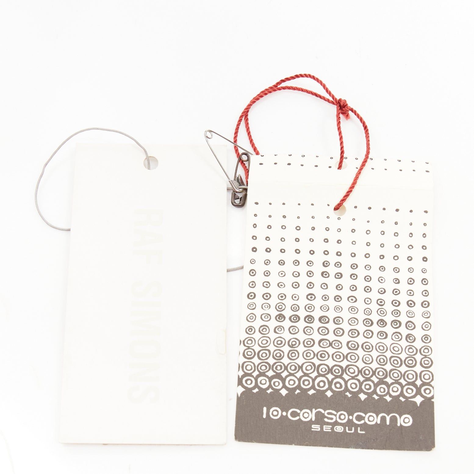 Raf Simons rare RAF SIMONS 10 Corso Como grey cream fabric double panel canvas utility belt Size ONE SIZE - 8 Thumbnail