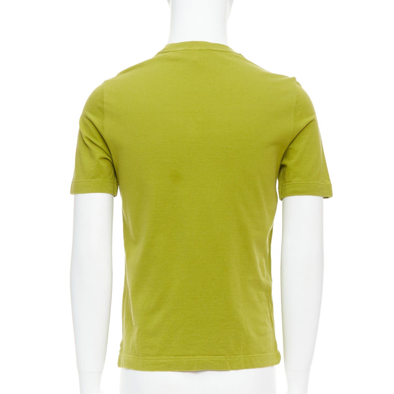Hermes HERMES olive green cotton H logo crew neck pocket t-shirt top XS Size US XS / EU 42 / 0 - 5 Thumbnail