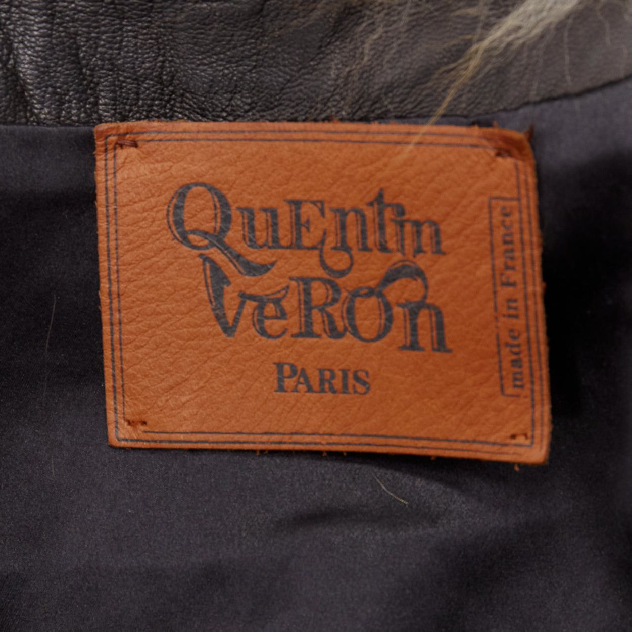 Other QUENTIN VERON black brown bicolor lamb fur bolero vest jacket FR36 S Size S / US 4 / IT 40 - 9 Thumbnail