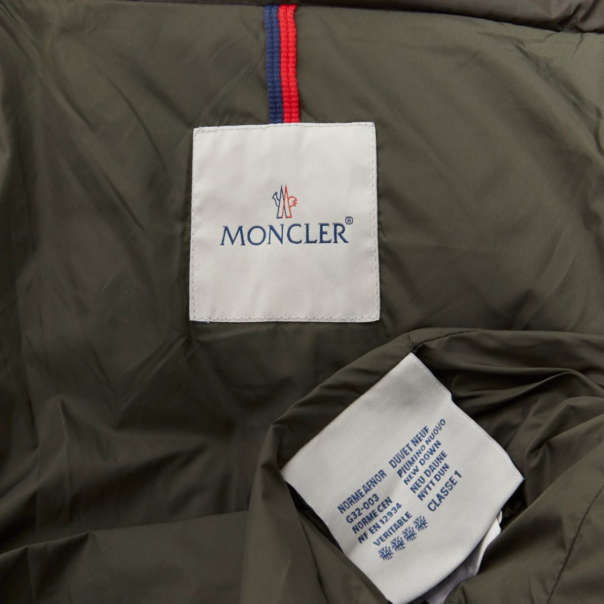 Moncler MONCLER Norme Afnor khaki quilted virgin wool blend frill hem coat Sz1 M Size S / US 4 / IT 40 - 10 Thumbnail