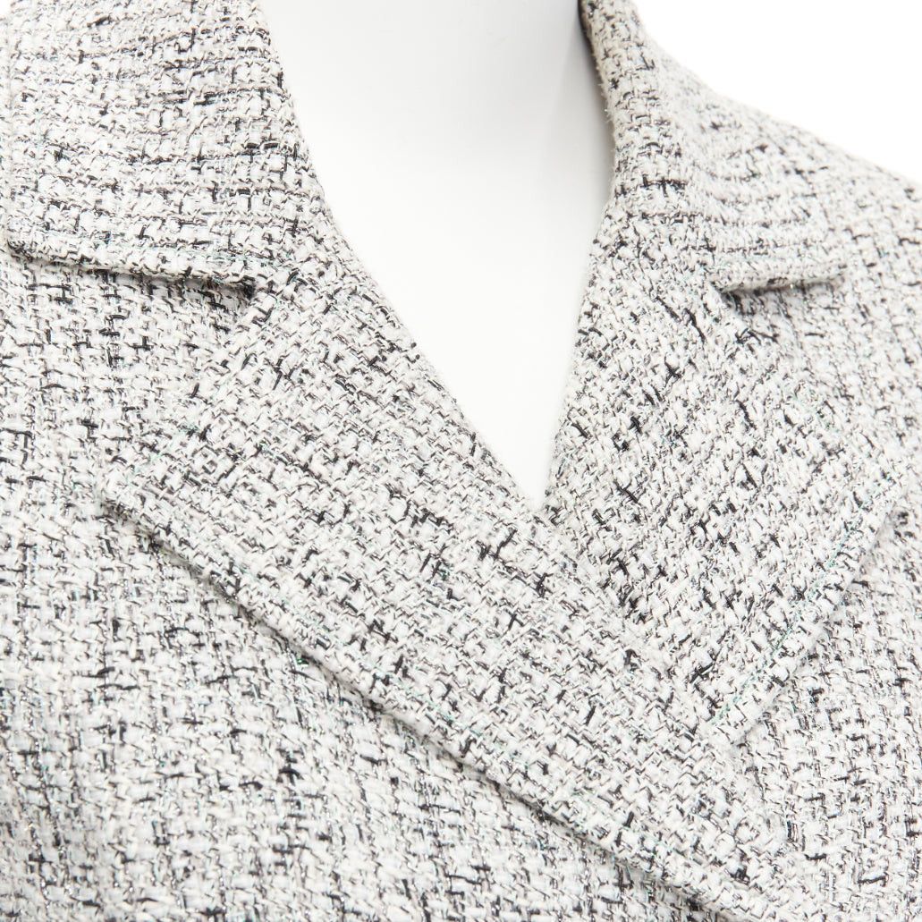 Chanel CHANEL 2016 Fantasy Tweed silver CC buttons cuffed sleeves jacket FR36 S Size S / US 4 / IT 40 - 8 Thumbnail