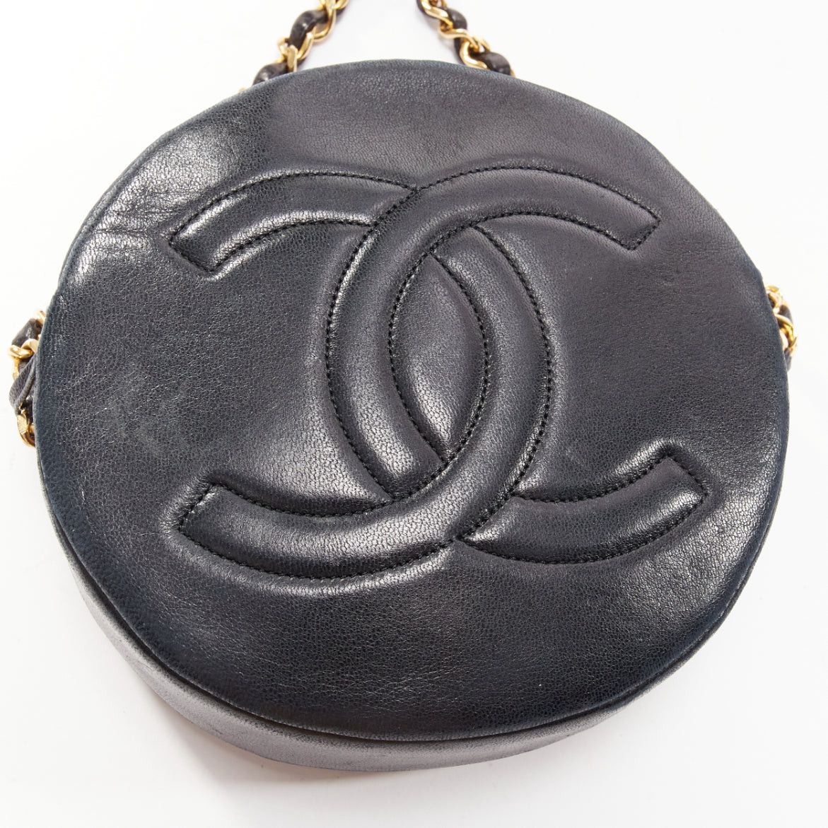 Other TIGER IN THE RAIN CHANEL Vintage I Love You applique round crossbody chain bag Size ONE SIZE - 9 Thumbnail