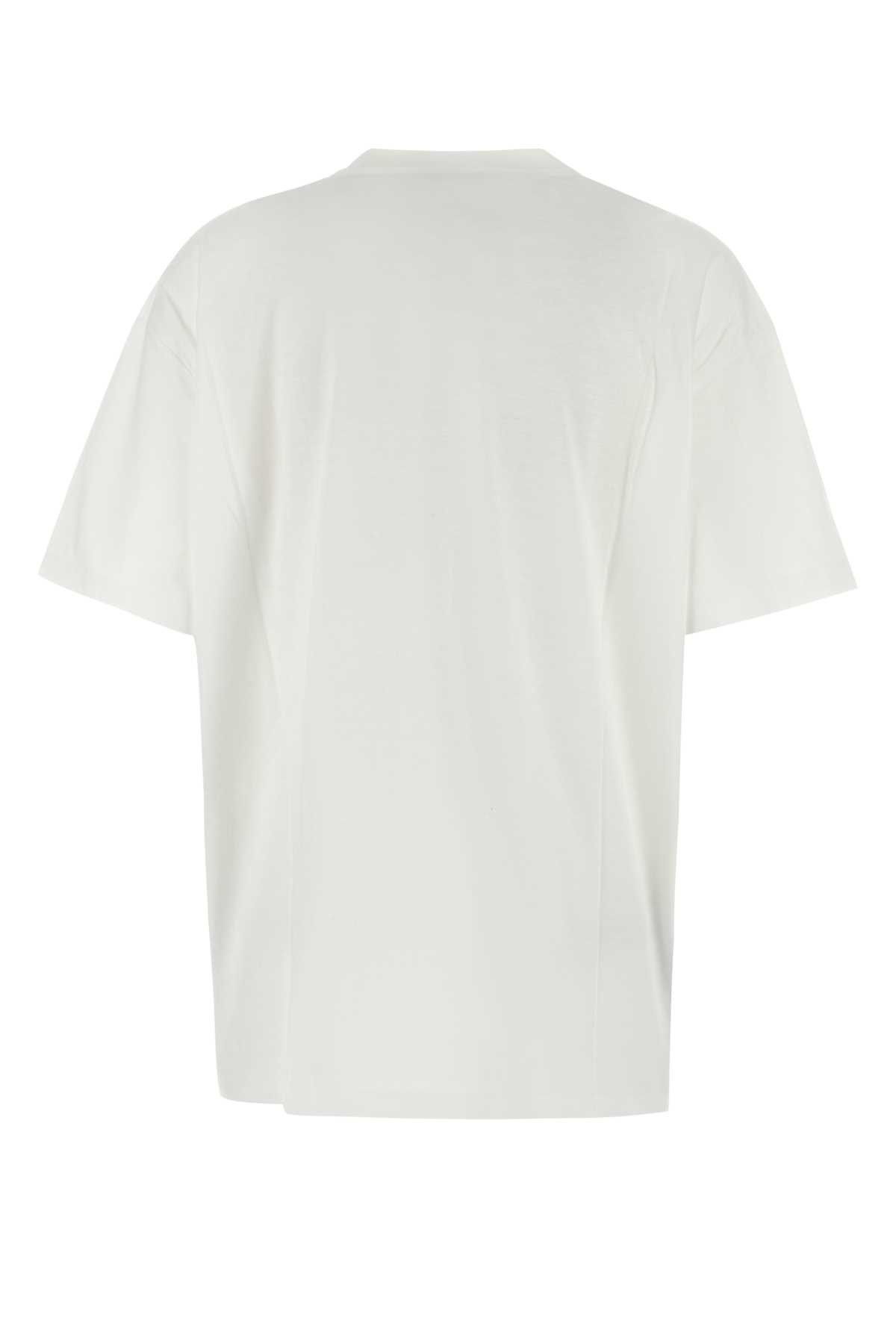 Prada White Cotton Oversize T-Shirt Size M / US 6-8 / IT 42-44 - 2 Thumbnail