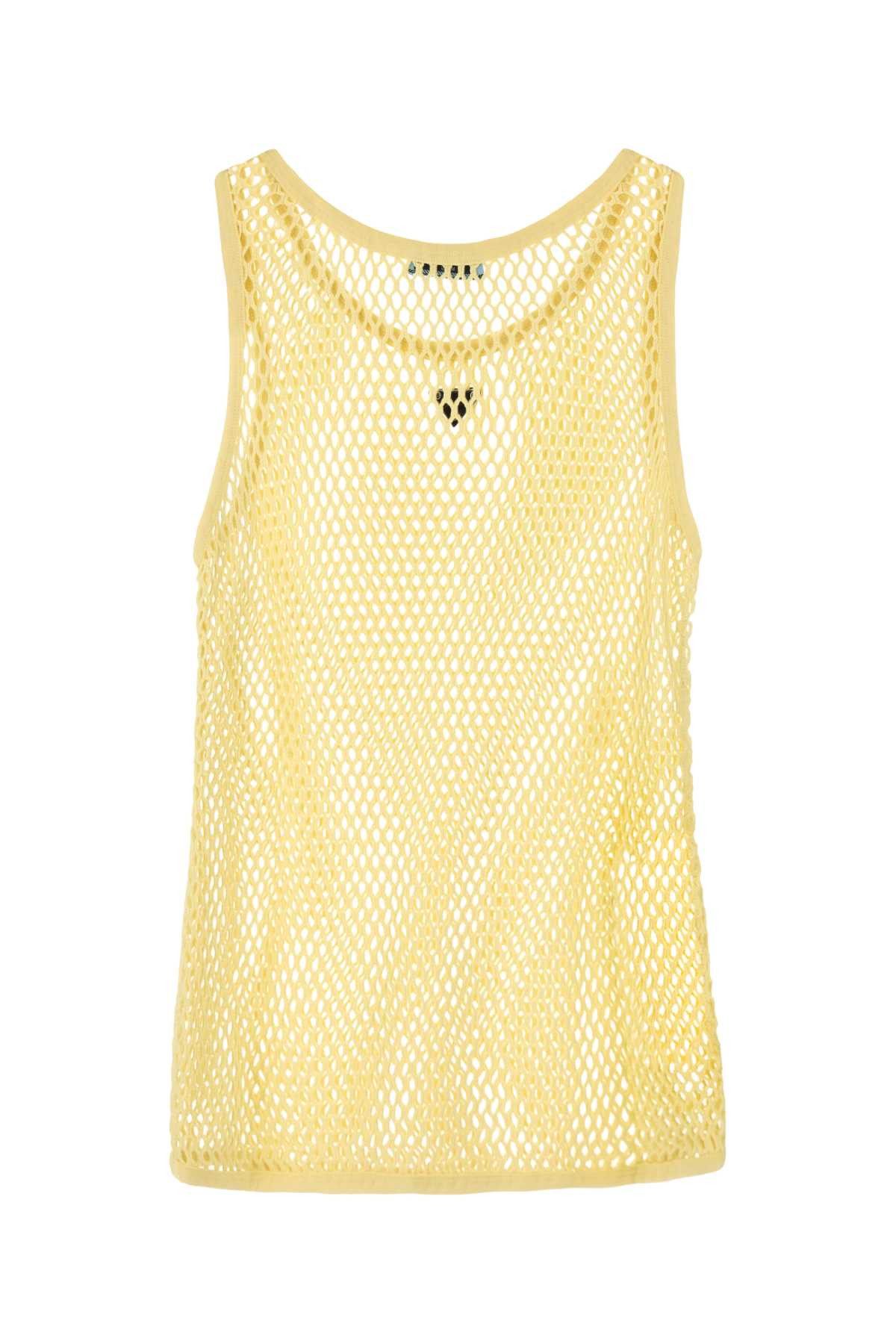 Prada Yellow Mesh Tank Top Size S / US 4 / IT 40 - 2 Thumbnail