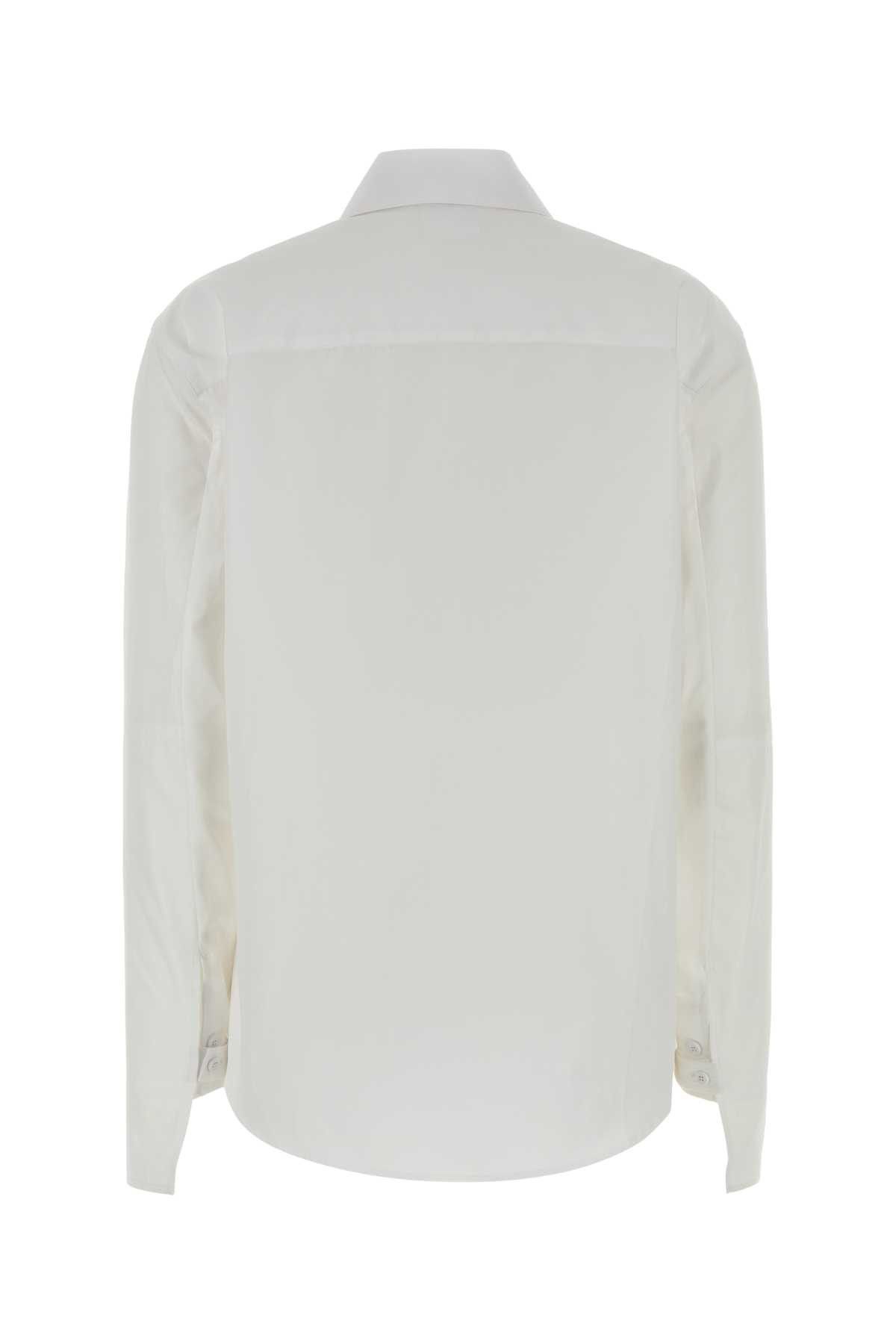 Courreges White Poplin Shirt Size XS / US 0-2 / IT 36-38 - 2 Thumbnail