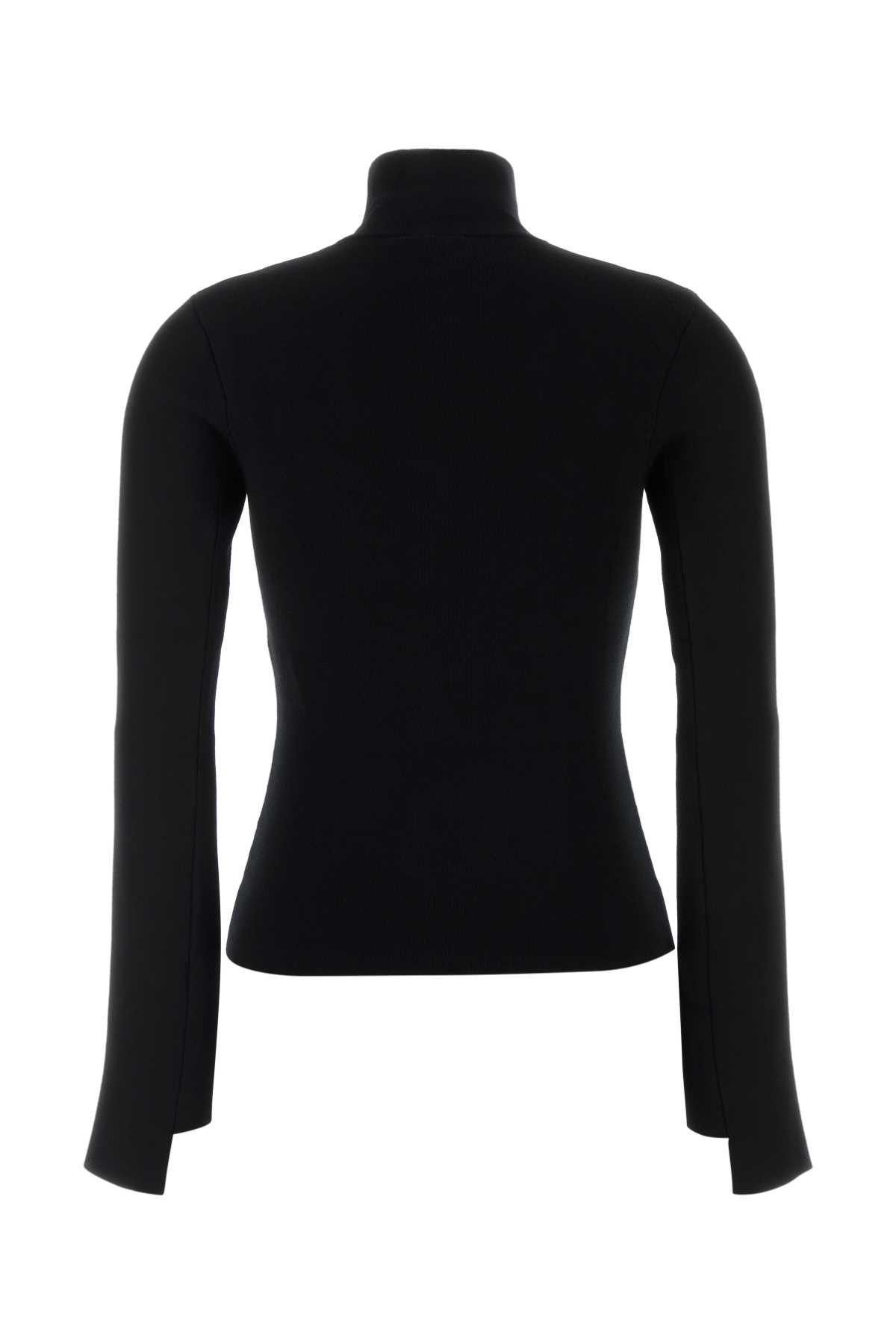 Courreges Black Viscose Blend Sweater Size XS / US 0-2 / IT 36-38 - 2 Thumbnail