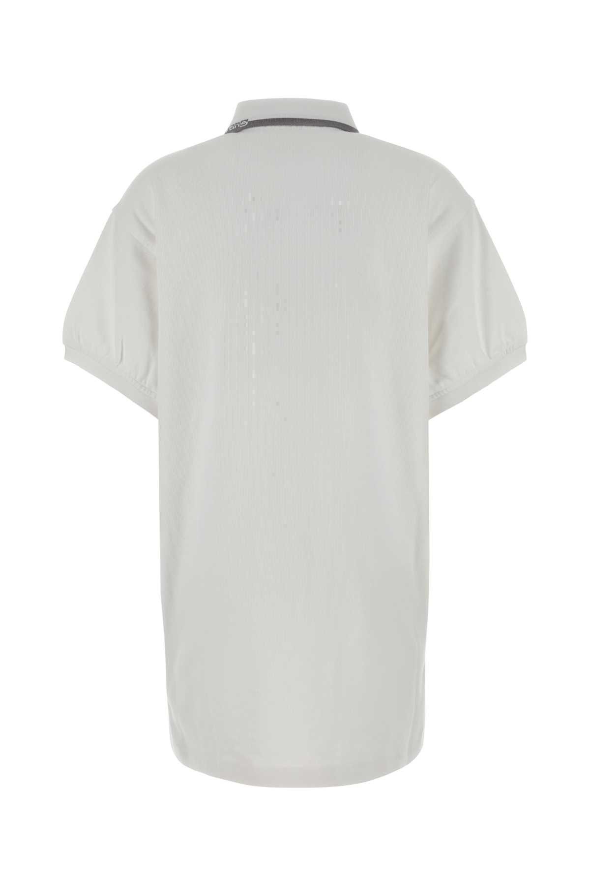 T by Alexander Wang White Cotton Mini Polo Dress Size S / US 4 / IT 40 - 2 Thumbnail