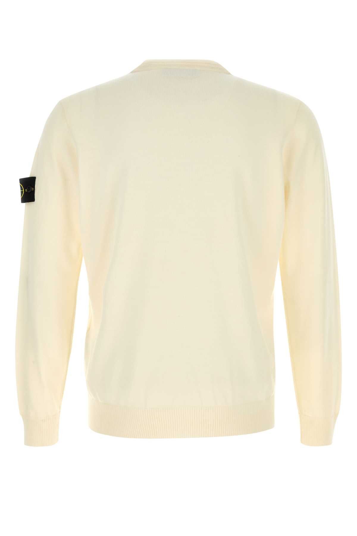 Stone Island Ivory Wool Sweater Size US XL / EU 56 / 4 - 2 Thumbnail