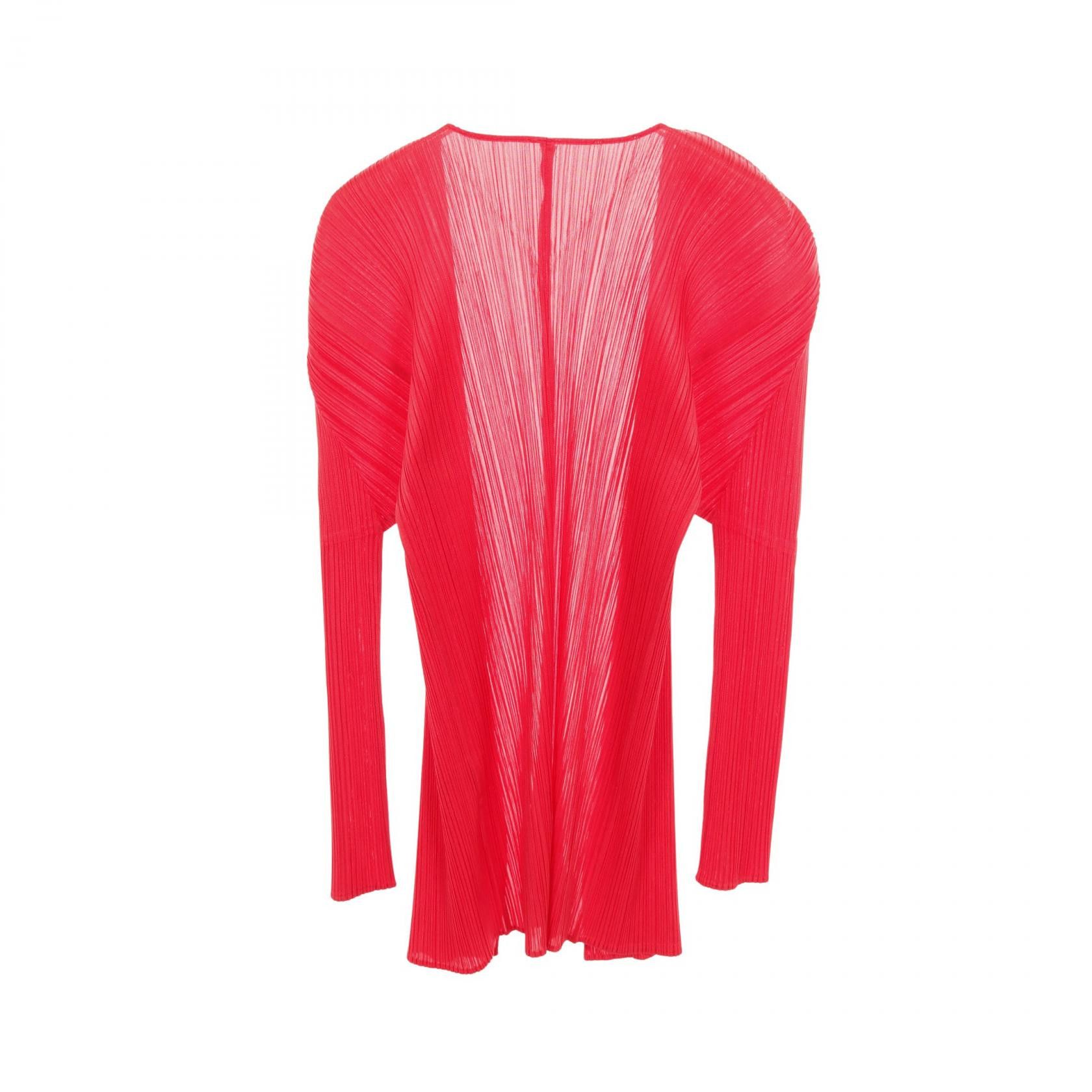 Other Other PLEATS PLEASE PP04-J0607 Polyester Cardigan Plastic Tops PP04-J0607 DUTY FREE for USA Size ONE SIZE - 2 Thumbnail