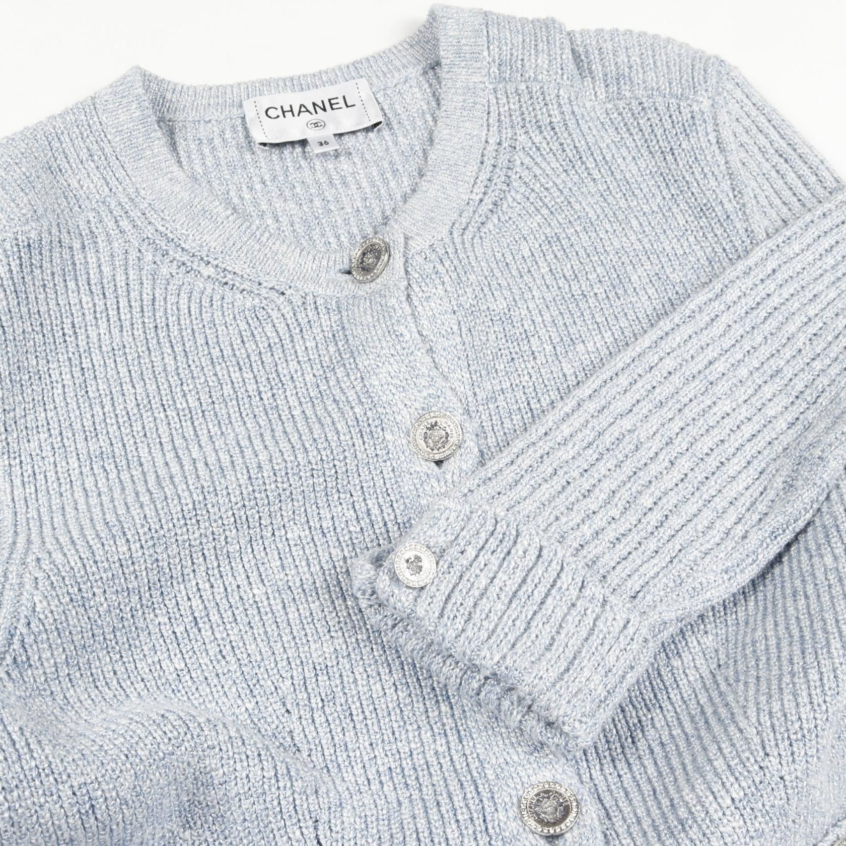 Chanel Chanel Chanel P74623K10706 Silk Cupro Cardigan Others Tops P74623K10706 DUTY FREE for USA Size ONE SIZE - 6 Thumbnail
