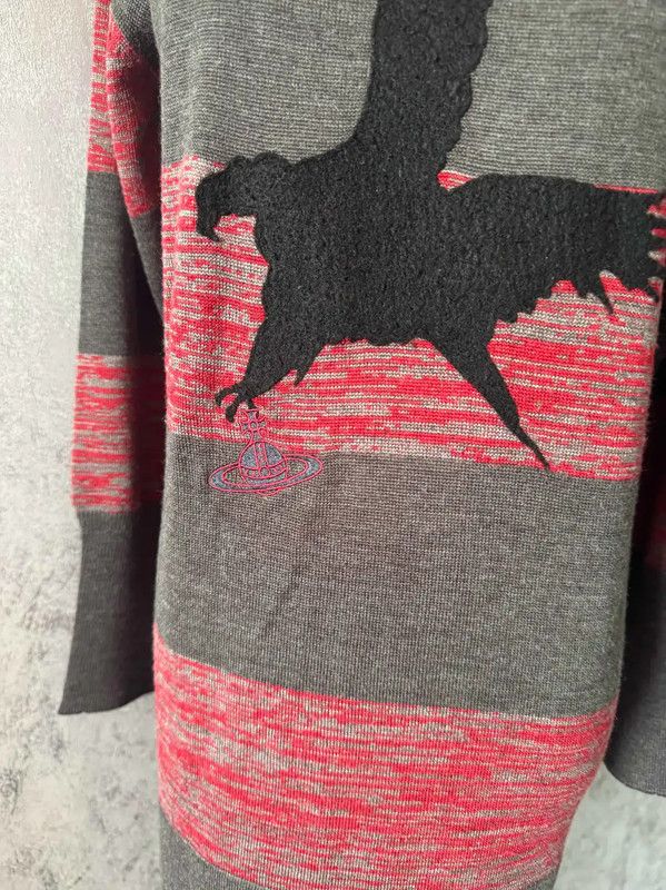 Vivienne Westwood Vivienne Westwood Colorblock Knit Sweater for Women 0089 Size M / US 6-8 / IT 42-44 - 2 Thumbnail