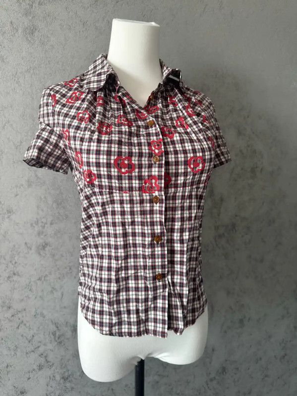 Vivienne Westwood Vivienne Westwood Short Sleeve Checked Shirt 0089 Size S / US 4 / IT 40 - 6 Thumbnail
