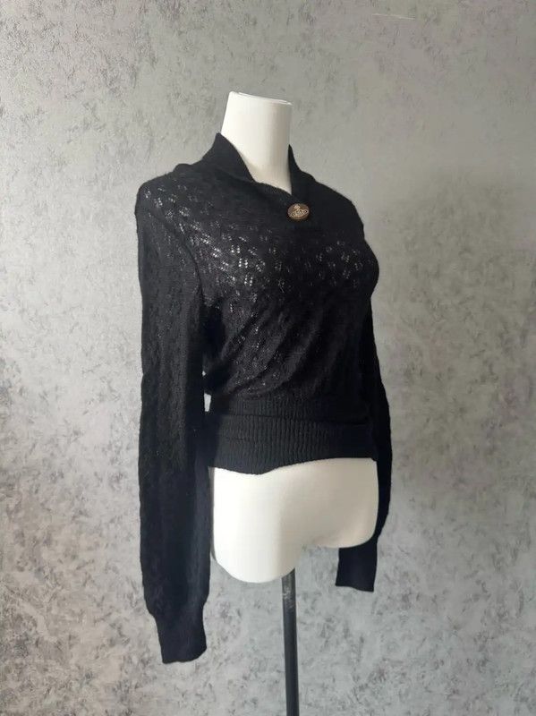 Vivienne Westwood Vivienne Westwood Black Long Sleeve Knit Sweater 0089 Size M / US 6-8 / IT 42-44 - 6 Thumbnail