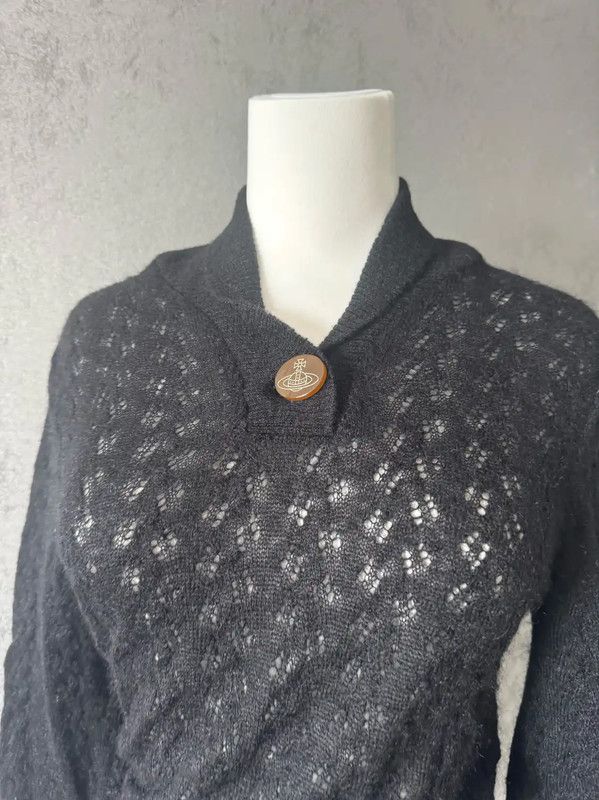 Vivienne Westwood Vivienne Westwood Black Long Sleeve Knit Sweater 0089 Size M / US 6-8 / IT 42-44 - 3 Thumbnail