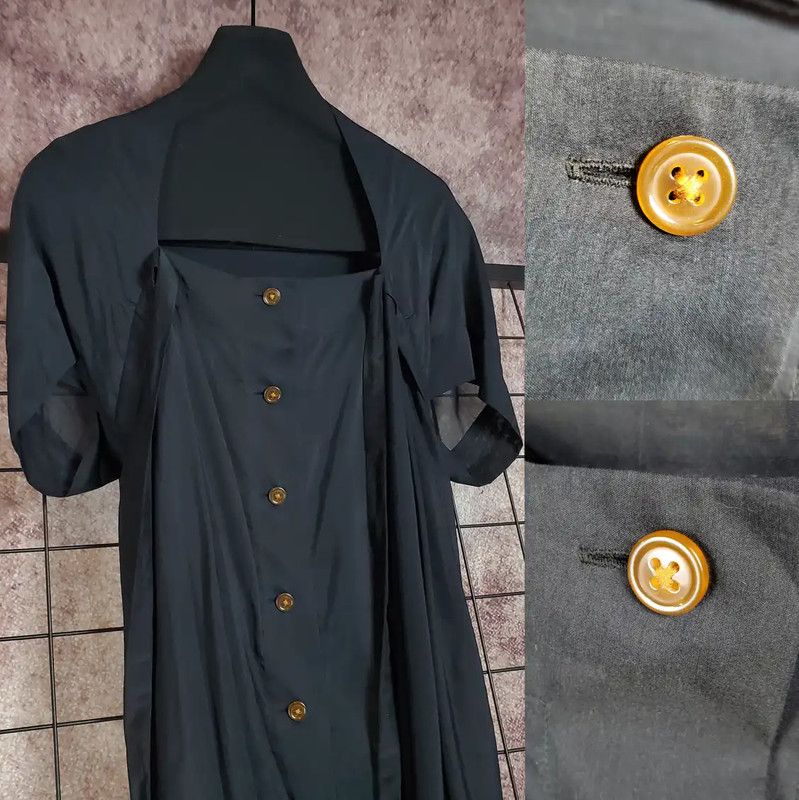 Vivienne Westwood Vivienne Westwood Black Silk Blend Short Sleeve Tee 0089 Size M / US 6-8 / IT 42-44 - 4 Thumbnail