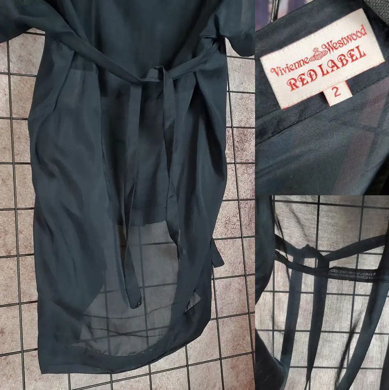 Vivienne Westwood Vivienne Westwood Black Silk Blend Short Sleeve Tee 0089 Size M / US 6-8 / IT 42-44 - 6 Thumbnail