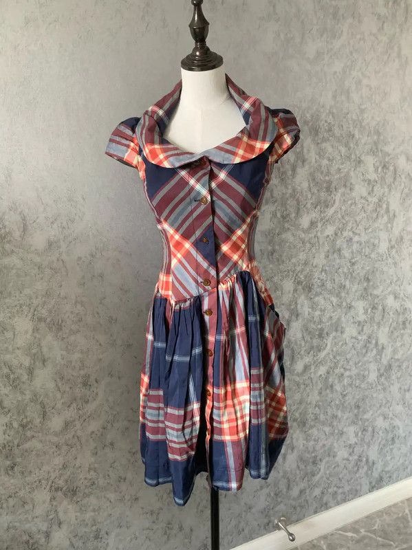 Vivienne Westwood Vivienne Westwood Colorful Cotton Dress for Women 0089 Size M / US 6-8 / IT 42-44 - 5 Thumbnail