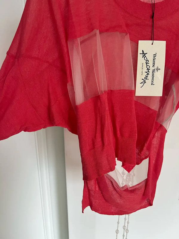 Vivienne Westwood Vivienne Westwood Women's Red Pullover Sweater 0089 Size M / US 6-8 / IT 42-44 - 8 Thumbnail
