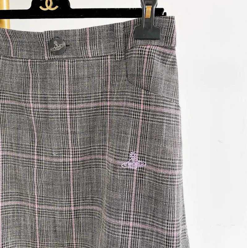 Vivienne Westwood Vivienne Westwood Plaid Grey Skirt for Summer 0089 Size 30" / US 8 / IT 44 - 4 Thumbnail