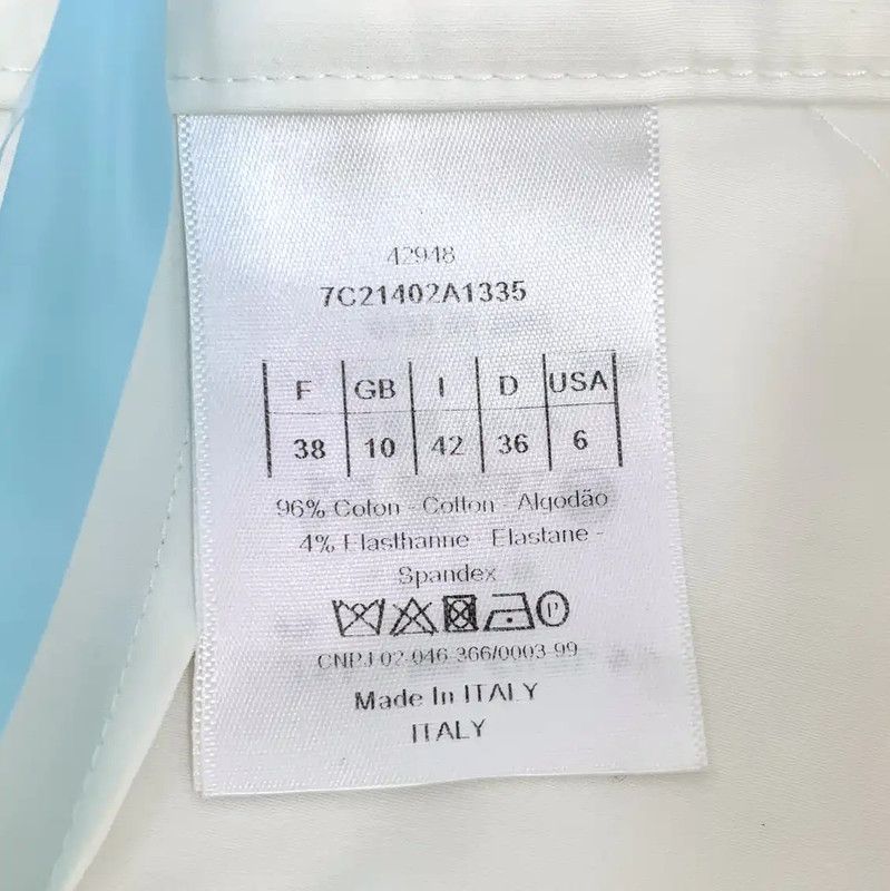 Dior Dior White Cotton Women's Shorts 0089 Size 23" - 6 Thumbnail