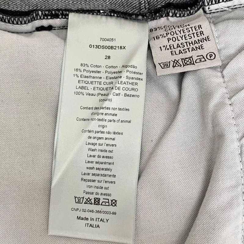 Dior Dior Black Grey Cotton Women's Jeans 0089 Size 23" - 7 Thumbnail