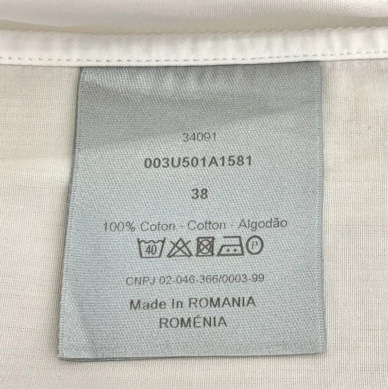 Dior Dior Women's White Cotton Shirt Size S 0089 Size S / US 4 / IT 40 - 6 Thumbnail