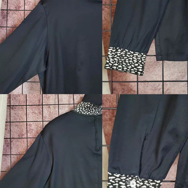 Dior Dior Black Cotton Embroidered Logo Long Sleeve Tee 0089 Size L / US 10 / IT 46 - 5 Thumbnail