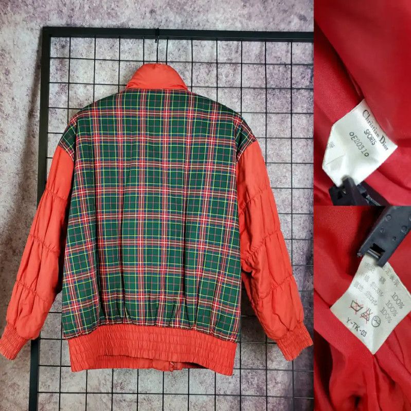 Dior Dior Red Checkered Cotton Short Jacket 0089 Size M / US 6-8 / IT 42-44 - 2 Thumbnail