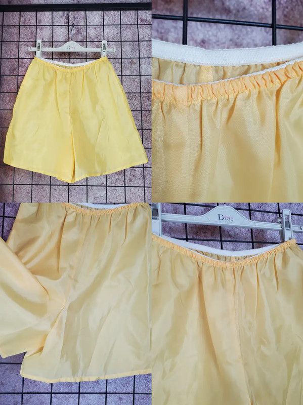 Dior Dior Yellow Cotton Embroidered Mini Skirt 0089 Size 23" - 7 Thumbnail