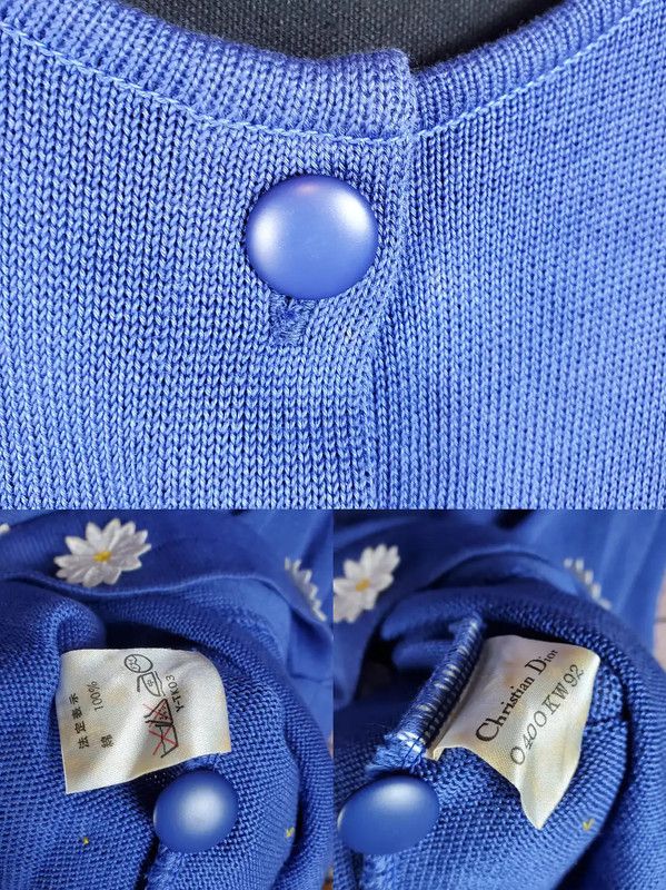Dior Dior Summer Blue Embroidered Top 0089 Size L / US 10 / IT 46 - 6 Thumbnail