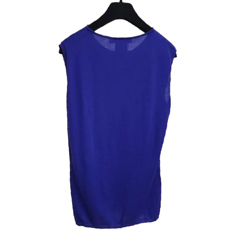 Dior Dior Blue Wool Short Sleeve Top 0089 Size S / US 4 / IT 40 - 5 Thumbnail