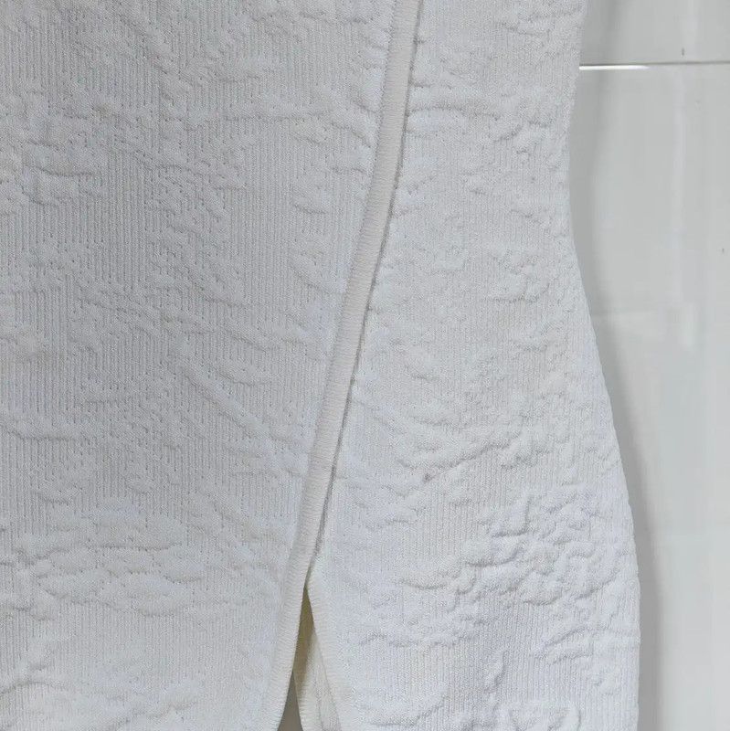 Dior Dior White Cotton Blend Short Sleeve Top 0089 Size XS / US 0-2 / IT 36-38 - 5 Thumbnail