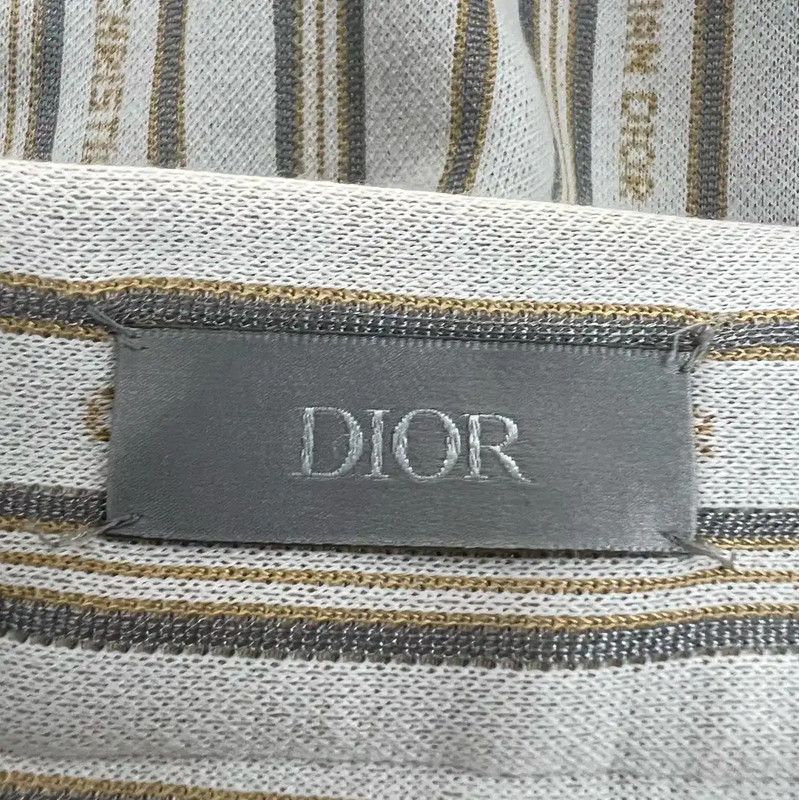 Dior Dior Summer Beige Stripe Shorts 0089 Size 23" - 3 Thumbnail