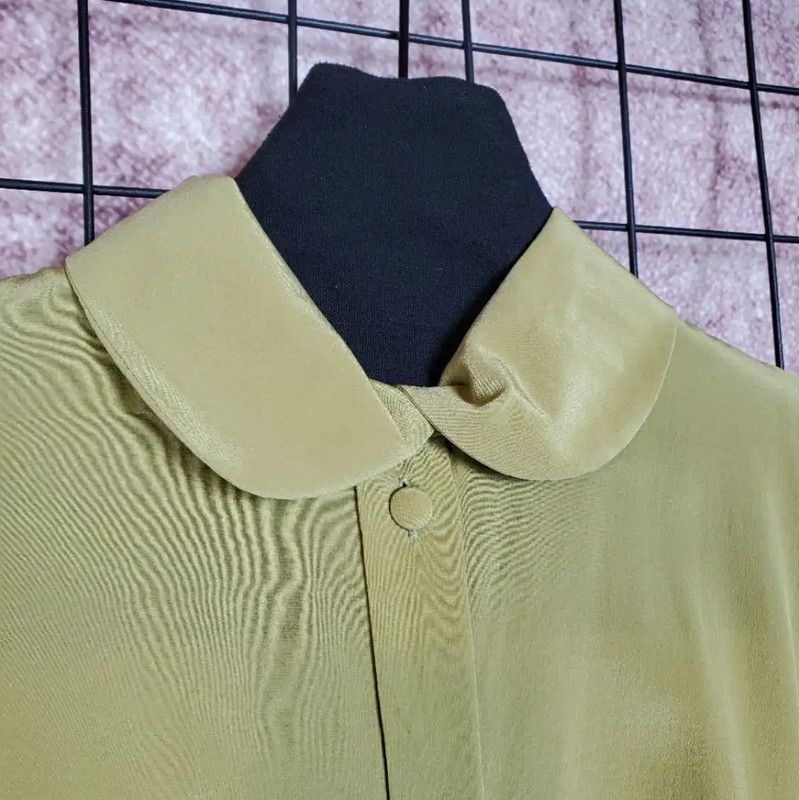 Dior Dior Green Silk Long Sleeve Blouse 0089 Size S / US 4 / IT 40 - 10 Thumbnail
