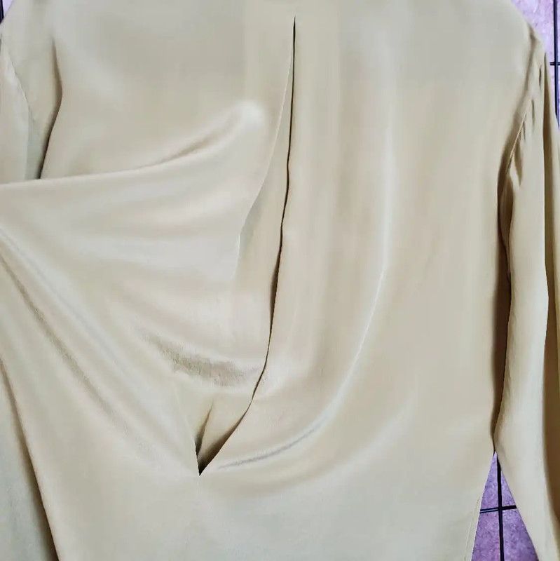 Dior Dior Green Silk Long Sleeve Blouse 0089 Size S / US 4 / IT 40 - 8 Thumbnail