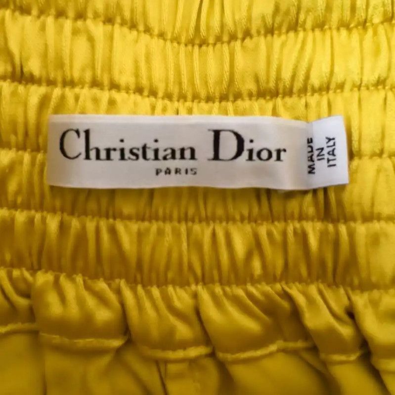Dior Dior Yellow Polyester Women's Shorts 0089 Size 22" - 4 Thumbnail