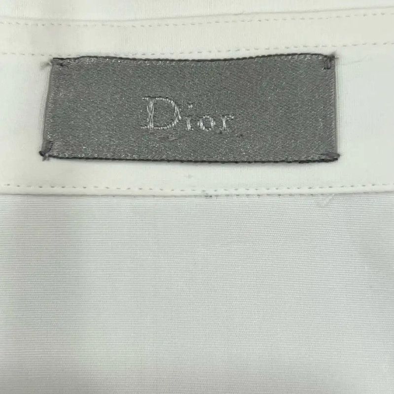 Dior Dior Long Sleeve White Cotton Shirt 0089 Size M / US 6-8 / IT 42-44 - 5 Thumbnail