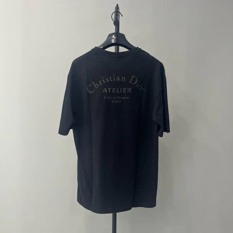 Dior Dior Black Cotton Short Sleeve Women's T-Shirt 0089 Size XS / US 0-2 / IT 36-38 - 2 Thumbnail