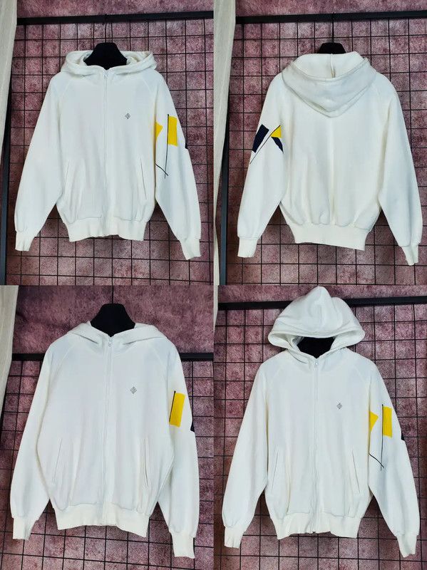 Dior Dior White Cotton Blend Embroidered Hoodie 0089 Size M / US 6-8 / IT 42-44 - 2 Thumbnail